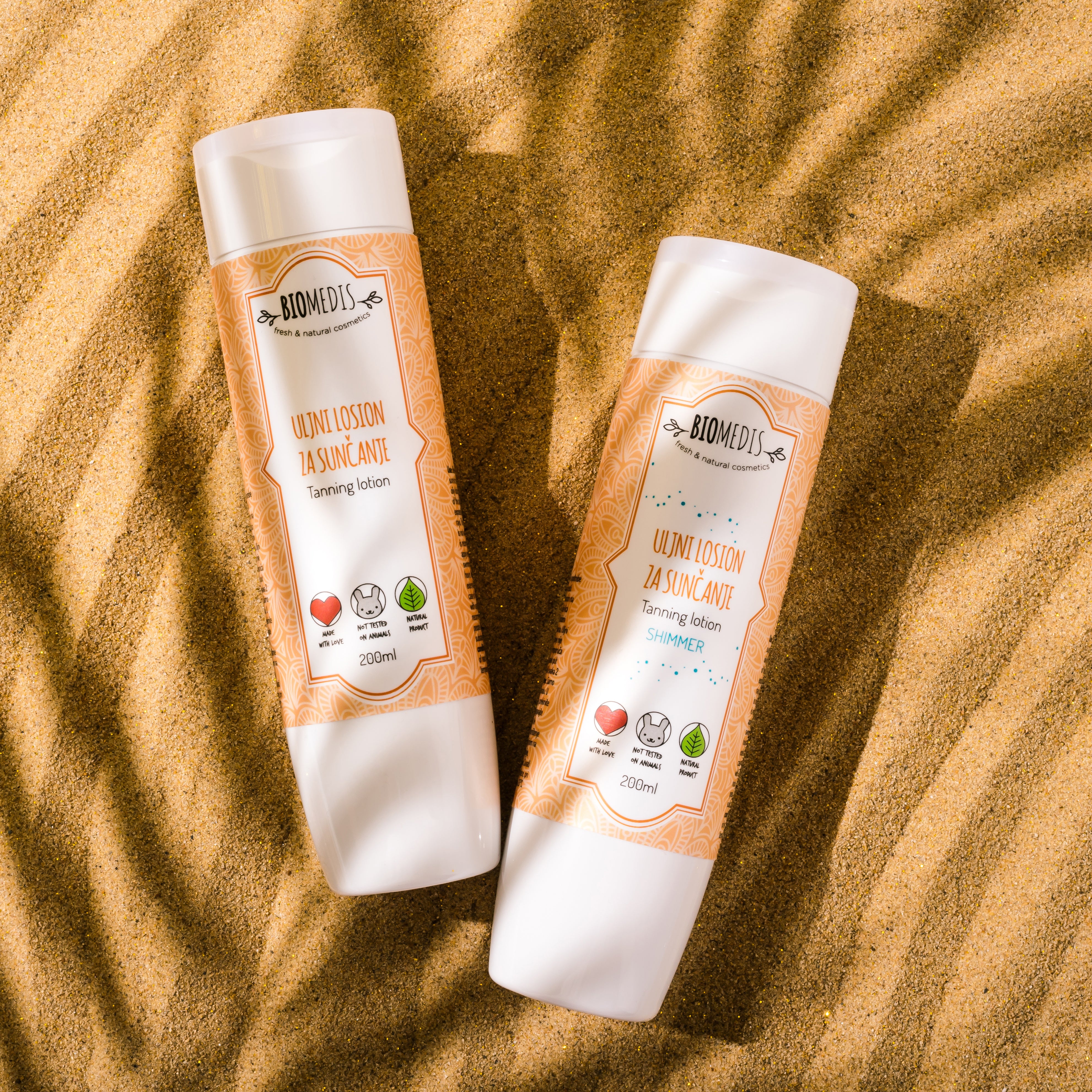 Set Uljni losion za sunčanje & Uljni losion za sunčanje sa šljokicama