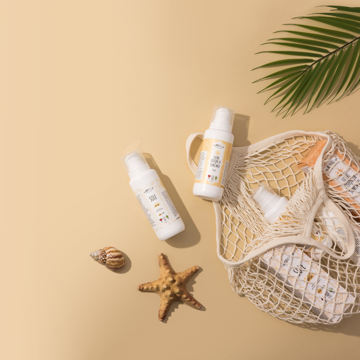 Set SOLE & Uljni losion za sunčanje + MOI GRATIS
